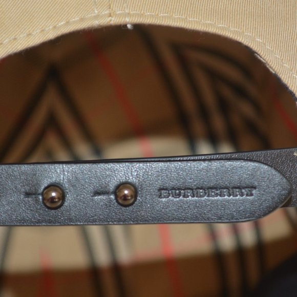 NWT BURBERRY BRIM CHECK BASEBALL CAP HAT - Picture 10 of 10